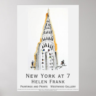 POSTER Helen Frank New York no edifício Chrysler 7