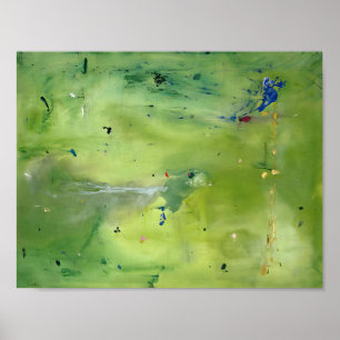 Poster Helen Frankenthaler - Um Pensamento Verde em uma S