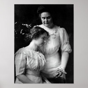 Poster Helen Keller e Anne Sullivan Portrait - 1909