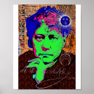 Poster Helena Blavatsky Teosofia Oculto Esotérico Nova Er