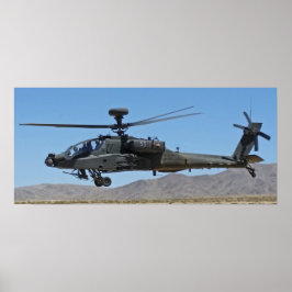 Poster Helicóptero AH-64 Apache