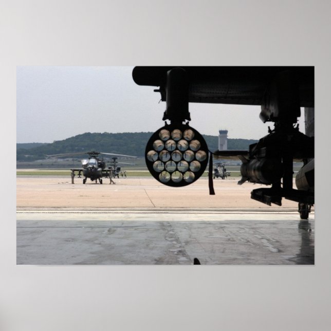 Poster Helicóptero AH-64 Apache (Frente)