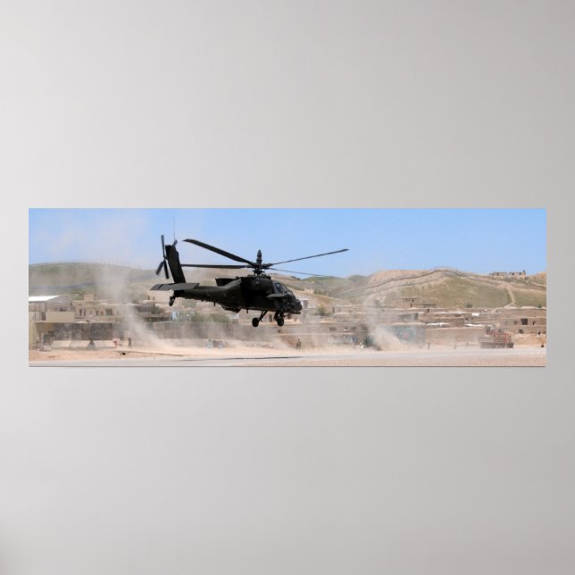 Poster Helicóptero AH-64 Apache (Frente)