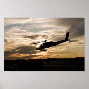 Poster Helicóptero AH-64D Apache