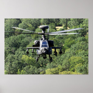 Poster Helicóptero AH-64D Apache
