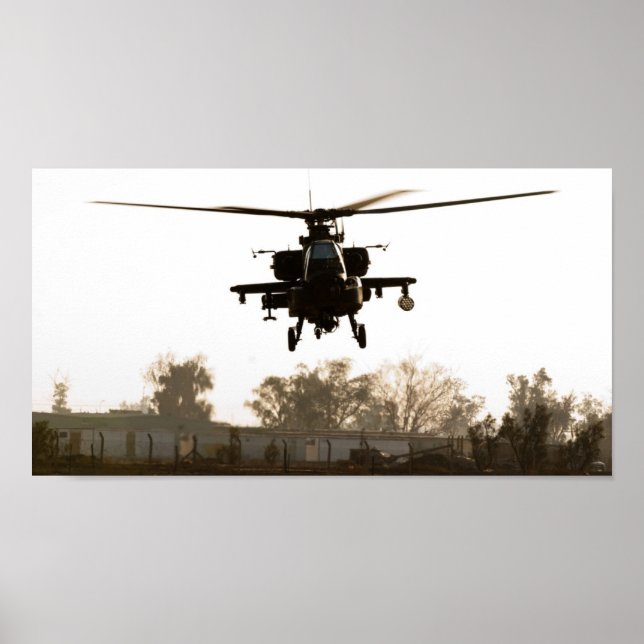 Poster Helicóptero Ataque Apache (Frente)