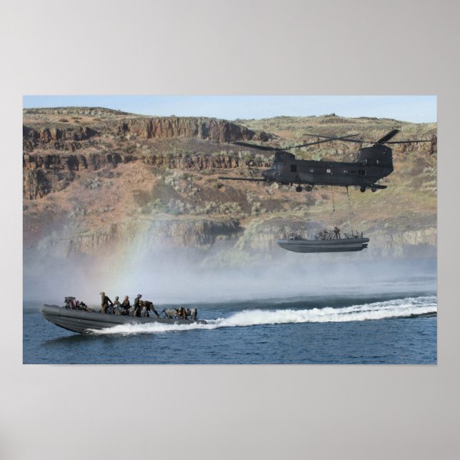 Poster Helicóptero Chinook MH-47G (Frente)