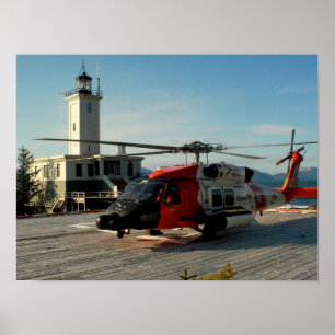 Poster Helicóptero da Guarda costeira MH-60 Jayhawk