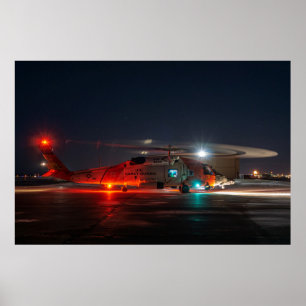 Poster Helicóptero da Guarda costeira MH-60 Jayhawk