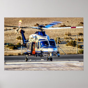 Poster Helicóptero da Polícia