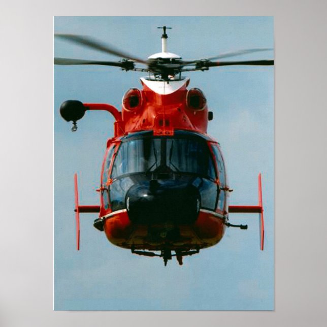 Poster Helicóptero de golfinho HH-65 Guarda costeira (Frente)