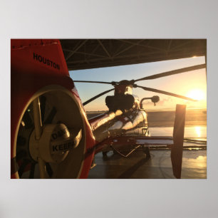 Poster Helicóptero de golfinho MH-65D para Guarda costei