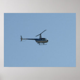 Poster Helicóptero do corvo II de Robinson R44