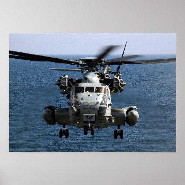 Poster Helicóptero Super Stallion CH-53E (Frente)