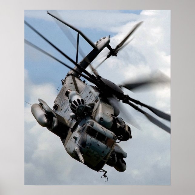Poster Helicóptero Super Stallion CH-53E (Frente)