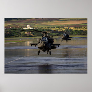 Poster Helicópteros AH-64 Apache