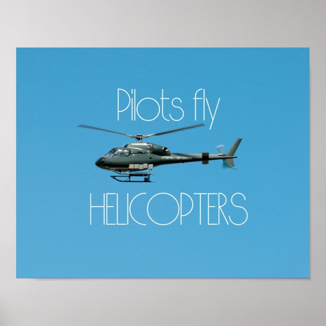Poster Helicópteros pilotos (Frente)