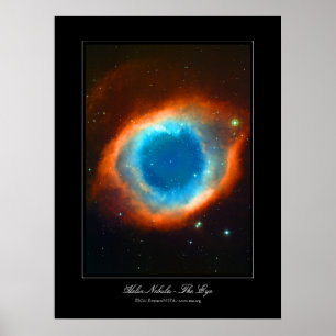 Pôster Helix Nebula - A imagem de Deus