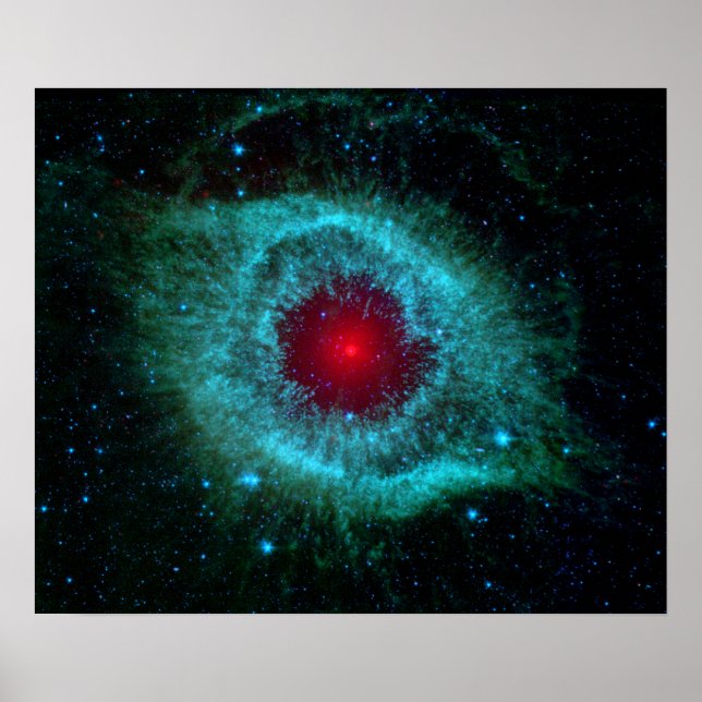 Poster Helix Nebula Infrared Spitzer (Frente)