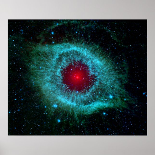 Pôster Helix Nebula Infrared Spitzer (Frente)