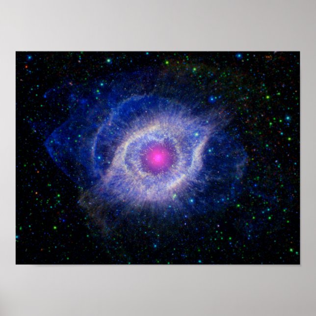 Pôster Helix Nebula NASA Purple (Frente)