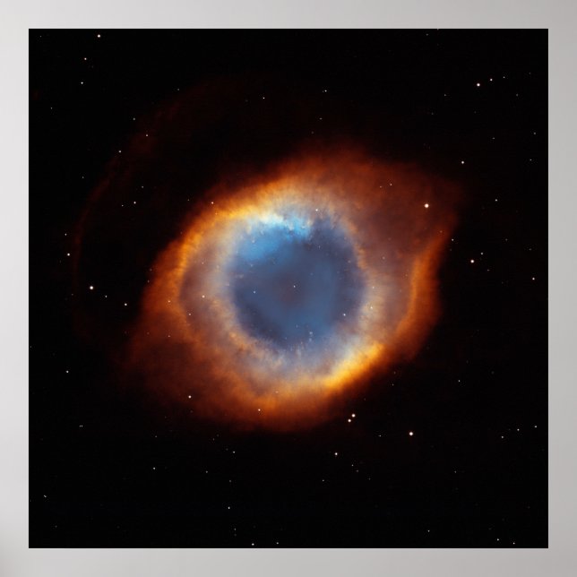 Pôster Helix Nebula "Olho de Deus" Telescópio Hubble (Frente)