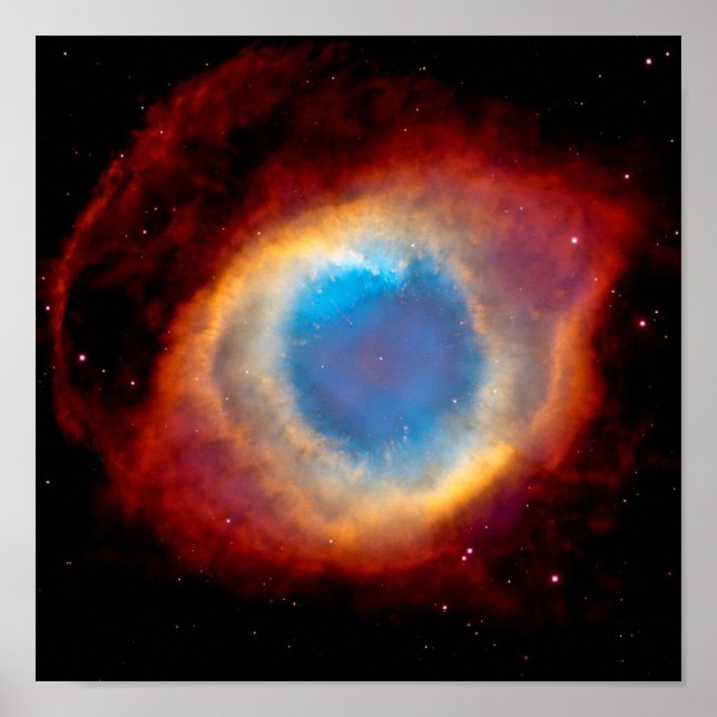 Pôster Helix Planetary Nebula NGC 7293 - Olhos de Deus (Frente)