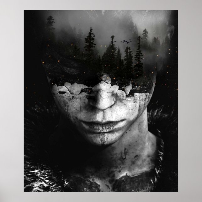 Poster Hellblade Senuas Sacrifício (Frente)
