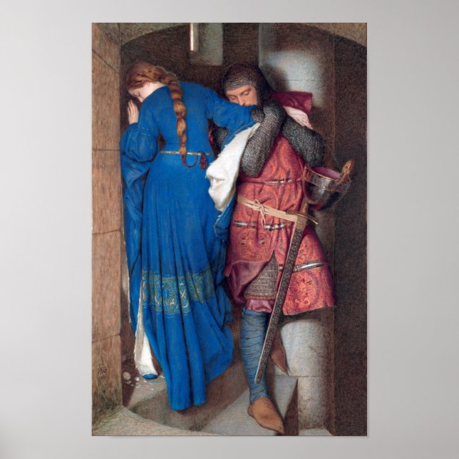 Poster Hellelil and Hildebrand by Frederic Burton (Frente)