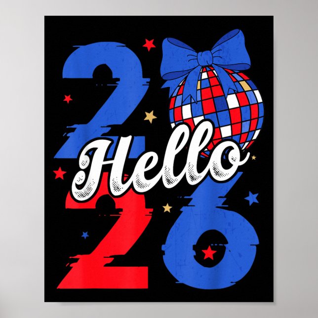 Poster Hello 2026 Happy New Year 2026 New Year's Eve Part (Frente)