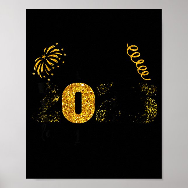 Poster Hello 2026 Happy New Year Countdown Party Family M (Frente)