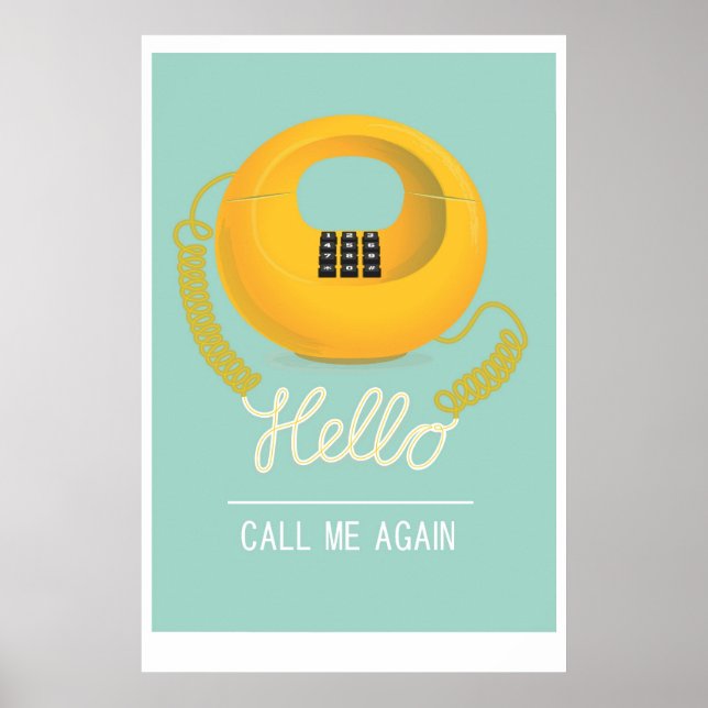Pôster Hello - call me again (Frente)