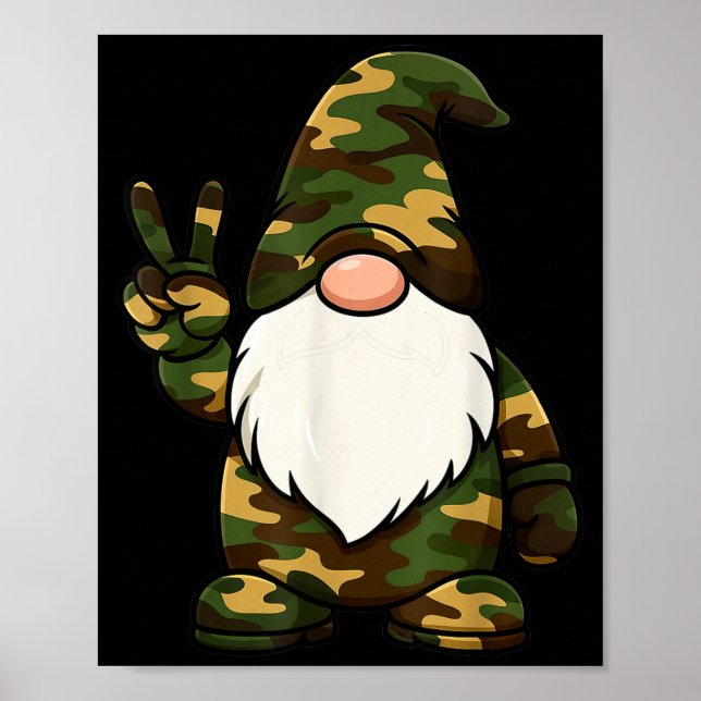 Poster Hello Hunting Season Christmas Camouflage Camo Gno (Frente)