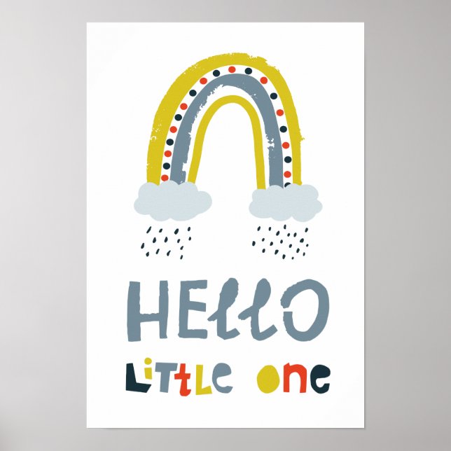 Poster Hello My Little One Rainbow (Frente)