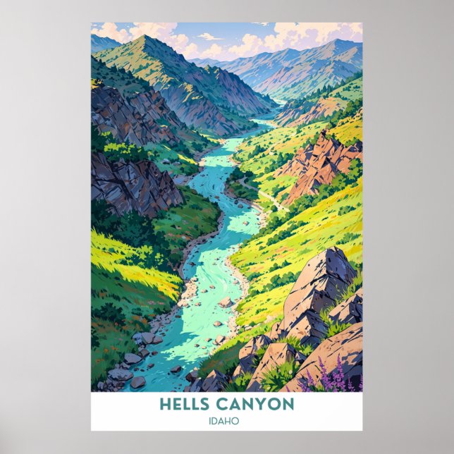 Poster Hells Canyon, Idaho (Frente)