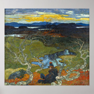 Pôster Helmer Osslund Primavera por trás de Kiruna