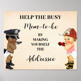 Poster Help Mom Make Yourself Addressee Little Recruit