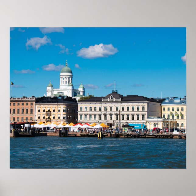 Pôster Helsinki Skyline (Frente)