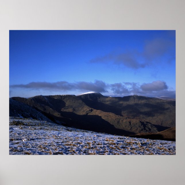 Poster Helvellyn Winter Holiday Card (Frente)