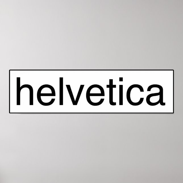 Poster helvetica bw (Frente)