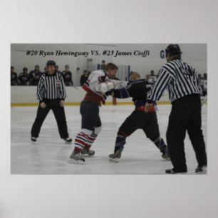 Poster Hemi, #20 Ryan Hemingway CONTRA #23 James Cioffi