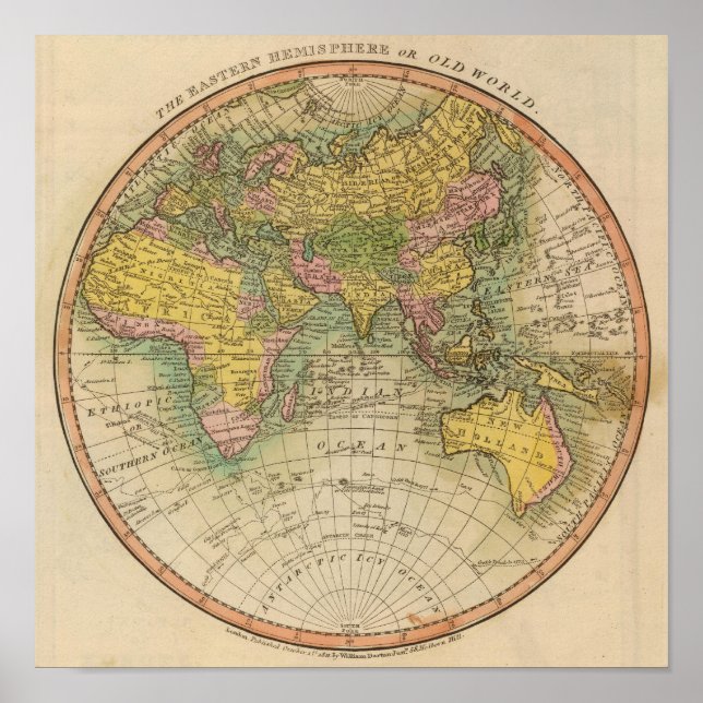 Poster Hemisfério Leste (Frente)