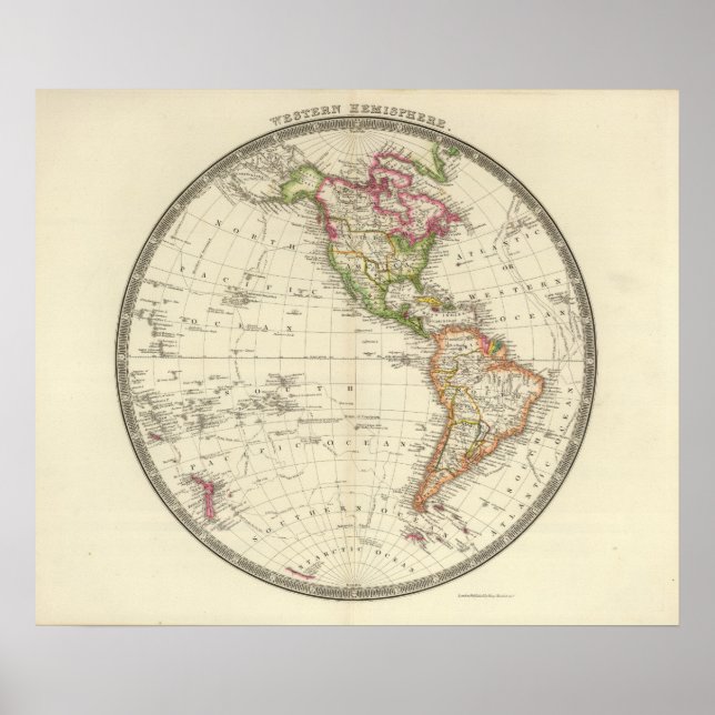 Pôster Hemisfério Ocidental 10 (Frente)
