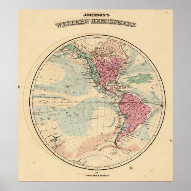 Pôster Hemisfério Ocidental 14 (Frente)