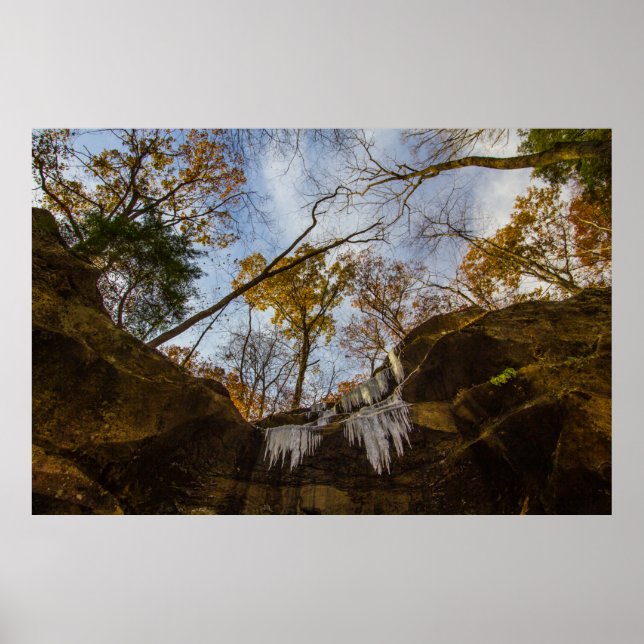 Poster Hemlock Cliff, Indiana no outono (Frente)