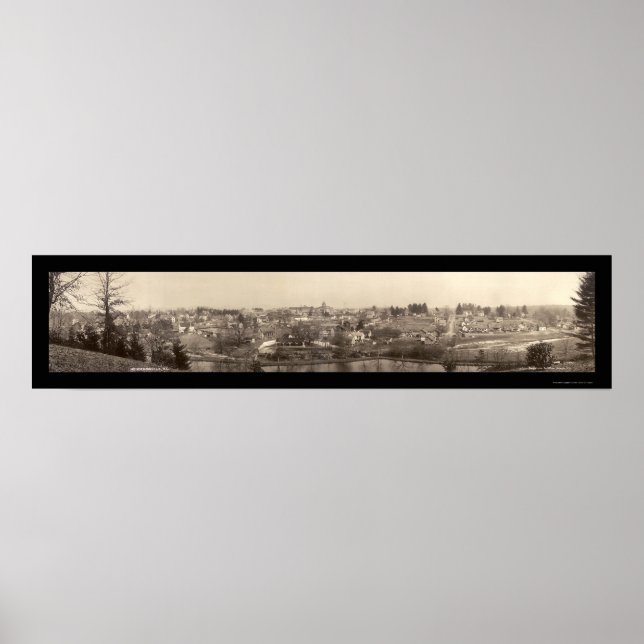 Poster Hendersonville, NC Foto 1911 (Frente)