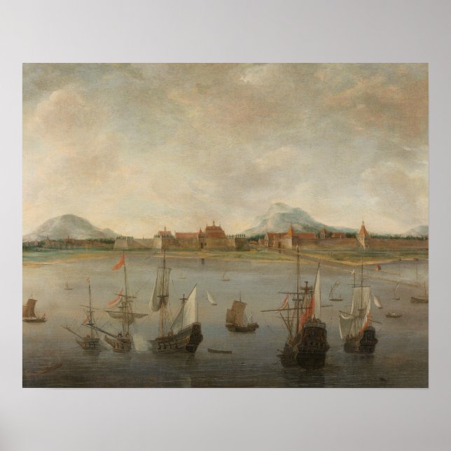 Poster Hendrick Dubbels - View of Batavia (Frente)