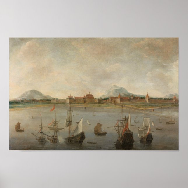 Poster Hendrick Dubbels - Vista da Batavia (Frente)
