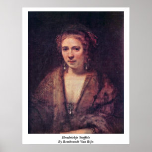 Pôster Hendrickje Stoffels por Rembrandt Van Rijn