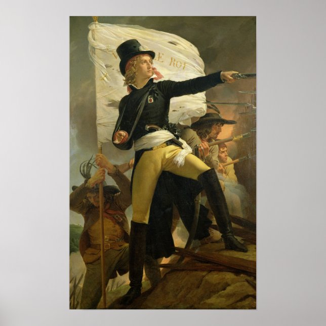 Pôster Henri de La Rochejaquelein , líder da (Frente)